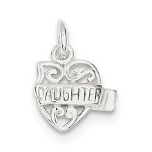 Sterling Silver Heart Daughter Charm hide-image