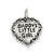 Antiqued Daddy's Little Girl Charm in Sterling Silver