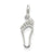 Foot Charm in Sterling Silver