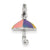 Sterling Silver Enamel Umbrella Charm hide-image