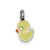 Enamel Duck Charm in Sterling Silver