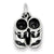 Sterling Silver Antiqued Baby Shoes Charm hide-image