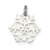 Enameled Snowflake Charm in Sterling Silver