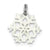 Sterling Silver Enameled Snowflake Charm hide-image