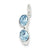 Sterling Silver Sunglasses Blue Stellux Crystal Charm hide-image