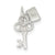 Sterling Silver Lock and Key Charm hide-image