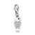 Sterling Silver CZ Enamel Fish Charm hide-image