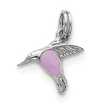 Sterling Silver Enamel Hummingbird Charm hide-image