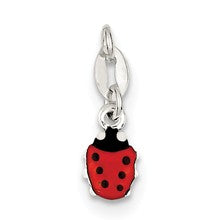 Sterling Silver Enameled Ladybug Charm hide-image