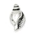 Sterling Silver Antiqued Shell Charm hide-image