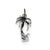 Antiqued Palm Tree Charm in Sterling Silver