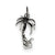 Sterling Silver Antiqued Palm Tree Charm hide-image