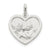 Sterling Silver Satin Angel Heart Charm hide-image