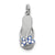 CZ Butterfly Enamel Sandal Charm in Sterling Silver