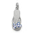 Sterling Silver CZ Butterfly Enamel Sandal Charm hide-image