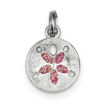 Sterling Silver Enamel Sand Dollar Charm hide-image