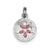 Enamel Sand Dollar Charm in Sterling Silver