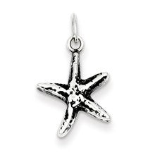 Sterling Silver Antiqued Starfish Charm hide-image