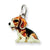 Sterling Silver Enameled Small Beagle Charm hide-image