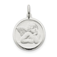 Sterling Silver Satin Angel Charm hide-image