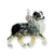 Silver Enamel Australian Shepherd Charm hide-image