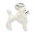 Sterling Silver Enameled White Poodle Charm hide-image