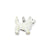 Enameled West Highland Terrier Charm in Sterling Silver