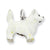 Sterling Silver Enameled West Highland Terrier Charm hide-image