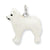 Sterling Silver Enameled Samoyed Charm hide-image