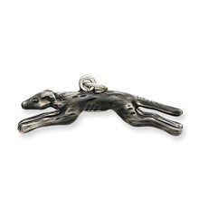 Sterling Silver Enameled Greyhound Dog Charm hide-image