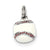 Sterling Silver 3-D Enamel Baseball Charm hide-image