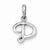 Sterling Silver Initial D pendant, Adorable Pendants for Necklace