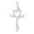 Sterling Silver Polished Heart Cross Charm hide-image