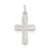 Polished Cross Charm in Sterling Silver