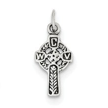 Sterling Silver Antiqued Celtic Cross Charm hide-image