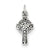 Sterling Silver Antiqued Celtic Cross Charm hide-image