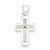 Sterling Silver Enameled with Mustard Seed Cross Pendant, Pendants for Necklace