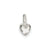 Puffed Heart Charm in Sterling Silver