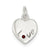 Sterling Silver Siam Stellux Crystal Love Heart Charm hide-image