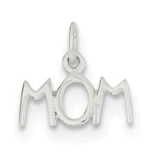 Sterling Silver Polished Mom Charm hide-image