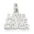 Sterling Silver Polished Live, Love, Laugh Charm hide-image