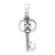 Sterling Silver Antiqued Key pendant, Pretty Pendants for Necklace