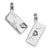 Sterling Silver Polished Letter Envelope Charm hide-image