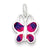 Sterling Silver Enameled Butterfly Charm hide-image