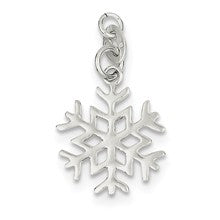 Sterling Silver Polished Snowflake Charm hide-image