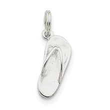 Sterling Silver Polished Flip Flop Charm hide-image