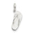 Polished Flip Flop Charm in Sterling Silver