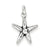 Sterling Silver Antiqued Starfish Charm hide-image