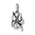 Sterling Silver Antiqued Octopus Charm hide-image