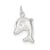 3-D Dolphin Charm in Sterling Silver